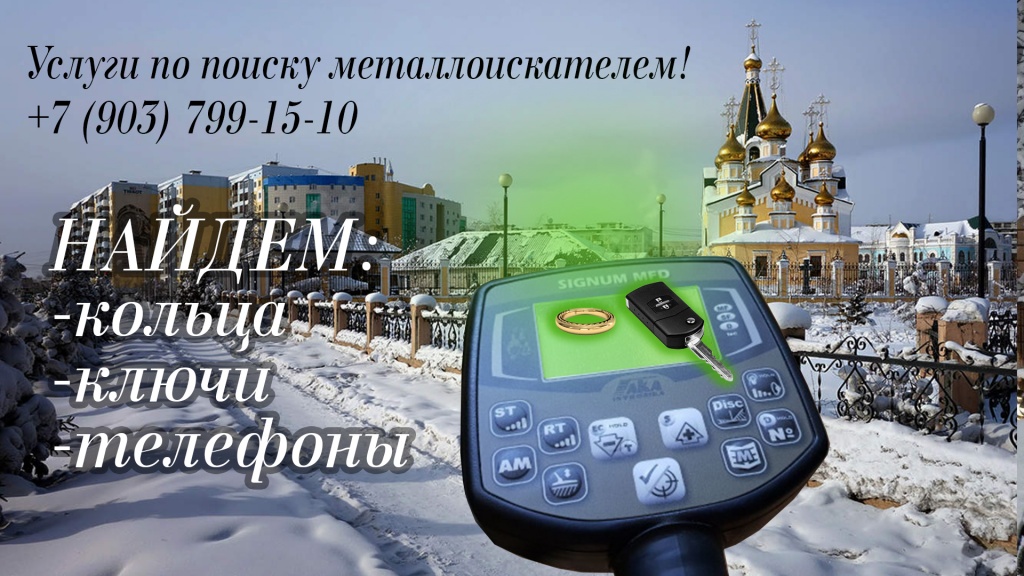 Услуги по поиску металлоискателем