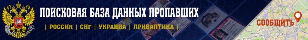 Поисковая база пропавших животных и людей